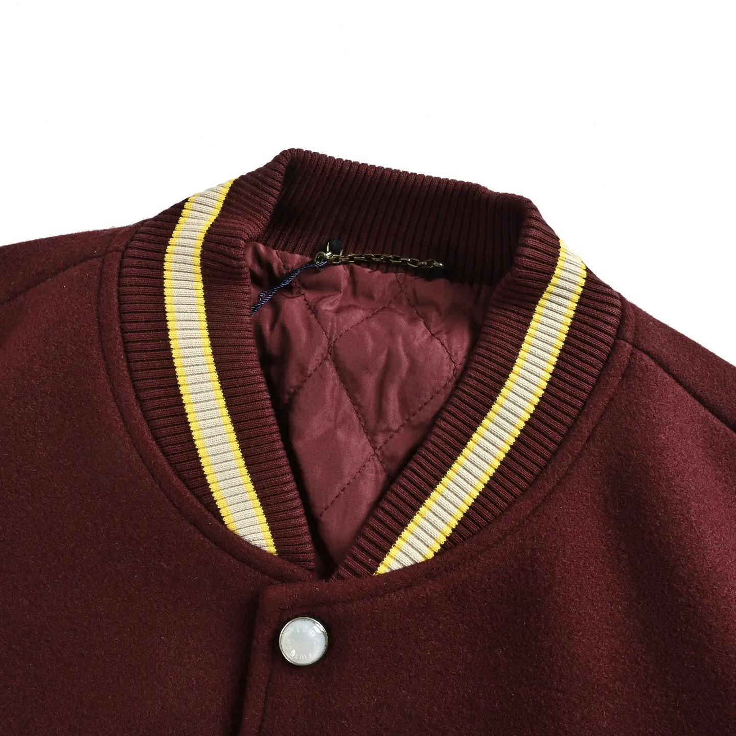 Louis Vuitton/Louis Vuitton embroidered letter logo baseball jacket